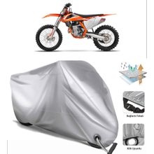 KTM 450 SXF Siyah Arka Çanta Uyumsuz Ultra Kalın Su Geçirmez Motor Brandası