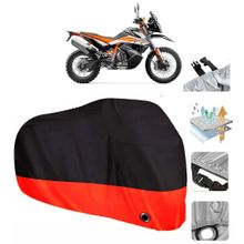 KTM 790 Adventure R Siyah Arka Çanta Uyumsuz Ultra Kalın Su Geçirmez Motor Brandası