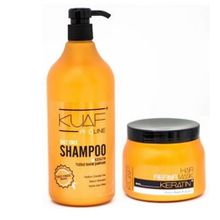 Kuaf 1000 ml Tuzsuz Şampuan + 500 ml Keratin Saç Maskesi