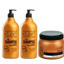 Kuaf 2x1000 ML Tuzsuz Şampuan ve 500 ML Keratin Maskesi