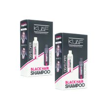 Kuaf Black Hair Beyaz Saç Sakal Giderici 2x500 ml Şampuan