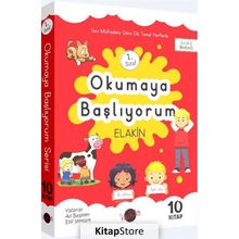 Kukla Yayınları 1. Sınıf Okumaya Başlıyorum Elakin 10 Kitap - Kolektif