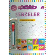 Kukla Yayınları Sebzeler (4+Yaş) Çizgi Çizgi Etkinlik Kitabı