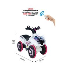 Kumandalı Akülü Araba 6 Volt 2-4 Yaş Prenses