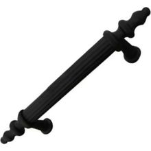 Kumru Düz Kulp Mat Siyah 224 mm Dolap Vestiyer