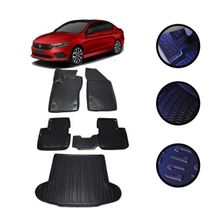 Kumsal Otomotiv Fiat Egea Sedan 2015-2021 Arası 4D Havuzlu Oto Paspas ve Bagaj Set