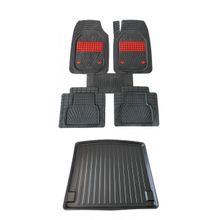 Kumsal Otomotiv Ford Focus 3 Sedan Kalın Stepne 2011 2014 Bagaj Havuzu Negro Kırmızı Oto Paspas Seti