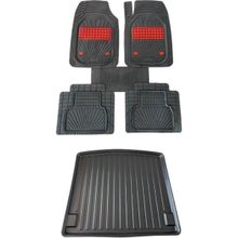 Kumsal Otomotiv Volkswagen Passat B5 Sedan 1997-2005 Bagaj Havuzu Negro Kırmızı Oto Paspas Seti