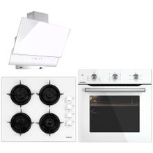Kumtel Delux DA6 835 - KO 40TAHDF - A6SF2 Beyaz 3'lü Ankastre Set