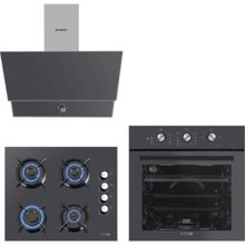 Kumtel Dizayn B66-S2 MT - KO-40TAHDF - DA6-830 3'lü Antrasit Ankastre Set