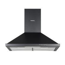 Kumtel DP6-S Emaye 3 Kademeli Mekanik Duvar Tipi Davlumbaz Siyah