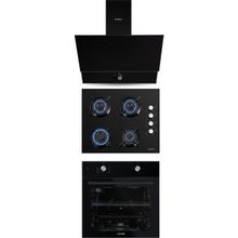 Kumtel Home DA6 830 - KO 40 TAHDF - B66-S2 Siyah 3'lü Ankastre Set