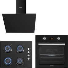 Kumtel KO 40 TAHDF - B66 SF2 DDT - DA6 833 Siyah 3'lü Ankastre Set