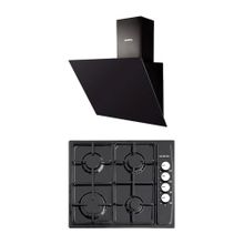 Kumtel KO-410 BF - DA6-833 Siyah Ankastre Set