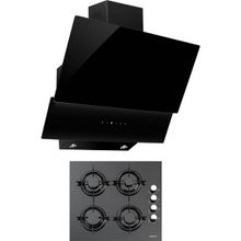 Kumtel KO-735 - KO-40 THDSF Siyah 2'li Cam Ankastre Set