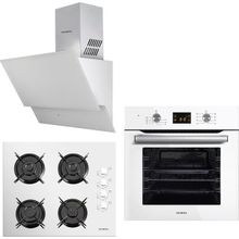 Kumtel White Optimus A6SF2 DDT - 40TAHDF - 835 Beyaz 3'lü Ankastre Set
