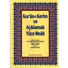 KURAN-I KERIM VE AÇIKLMALI YÜCE MEALI RAHLE BOY 3'LÜ - AYNTABI MEHMED EFENDI