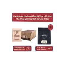 Kurukahveci Mehmet Efendi 25x100 gr Türk Kahvesi + The Whirl 250 gr Çekilmiş Türk Kahvesi