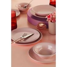 Kütahya Porselen 24 Parça Hera Pearl Pembe Yemek Seti