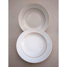 Kütahya Porselen Yaldızlı Gold 22 cm Çukur Tabak