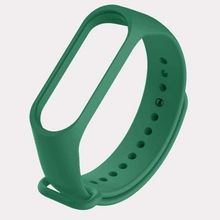 Kyver Mi Band 3 - Mi Band 4 Akıllı Bileklik Uyumlu Kyver Kordon Kayış (Koyu Yeşil)