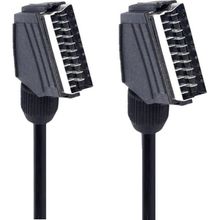 kzy mobilyal Powermaster PM-2912 Standart 1.2 Metre 7 Mm Tırnaklı Scart Scart Kablo
