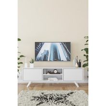 KZY Romeo 120x42x30 Beyaz Tv Sehpası