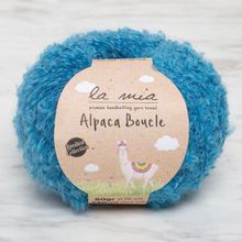 La Mia Alpaca Boucle 34390 L339 50 gr Mavi El Örgü İpi