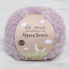 La Mia Alpaca Boucle 34391 L346 50 gr Lila El Örgü İpi