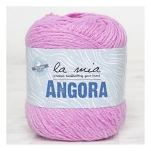 La Mia Angora 33800 L107 50 gr Pembe El Örgü İpi