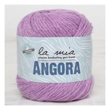 La Mia Angora 33801 L127 50 gr Mor El Örgü İpi