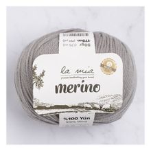 La Mia Merino 33781 L031 Gri El Örgü İpi
