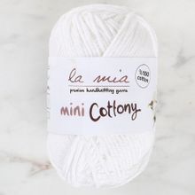 La Mia Mini Cottony 25 gr Beyaz Bebek El Örgü İpi