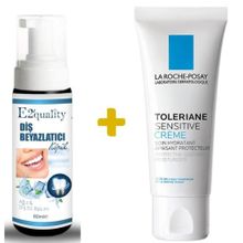 La Roche-Posay 40 ml Toleriane Sensitive-Hassas Ciltler İçin Nemlendirici Bakım Kremi+E2'Quality Diş Beyazlatıcı Köpük