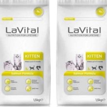 La Vital Somon Balıklı 2x1.5 KG Yavru Kedi Maması