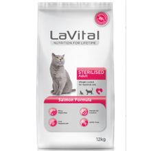 La Vital Somonlu 12 KG Kısırlaştırılmış Kuru Kedi Maması