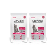 La Vital Somonlu Premium Kısır 2x1.5 kg Kedi Maması