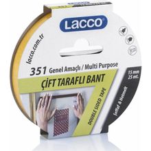 Lacco Çift Taraflı Bant 15 mm x 25 M