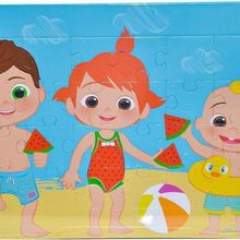 Laco Kids 24 Parca Frame Plaj Co7793 Cocomelon Cocuk Puzzle