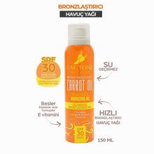 Lactone Geleneksel SPF 30 150 ml Bronzlaştırıcı Havuç Yağı