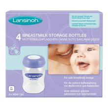 Lansinoh 4x160 ml Anne Sütü Saklama Şişesi