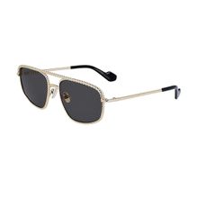 Lanvin LNV 128S 710 58 Dikdörtgen Gold Metal Unisex Güneş Gözlüğü