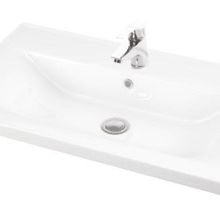 Lapino Sava 80 cm Beyaz Renk Konsollu Lavabo