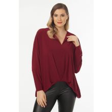 Laranor 19LB9174 Bordo Yaka Detaylı Kadın Bluz