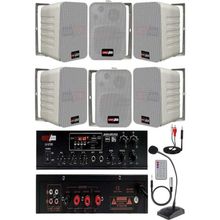 Lastvoice Black Large Plus Paket-5 Hoparlör ve Amfi Anons Ses Sistemi Seti