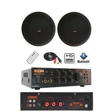 Lastvoice Black Small-4 Tavan Hoparlör ve Anfi Ses Sistemi Paketi