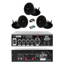 Lastvoice Black Small Paket-2 Hoparlör ve Anfi Ses Sistemi Seti