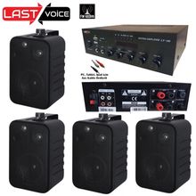 Lastvoice Black Soft Paket-3 Hoparlör ve Anfi Mağaza Ses Sistemi