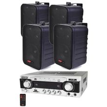 Lastvoice Black Wall Small Paket-2 Hoparlör ve Anfi Ses Sistemi Seti