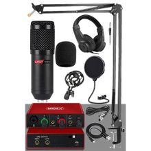 Lastvoice BM800 Stüdyo Ekipmanları Style Paket-2 Mikrofon Ses Kartı Stüdyo Kayıt Seti